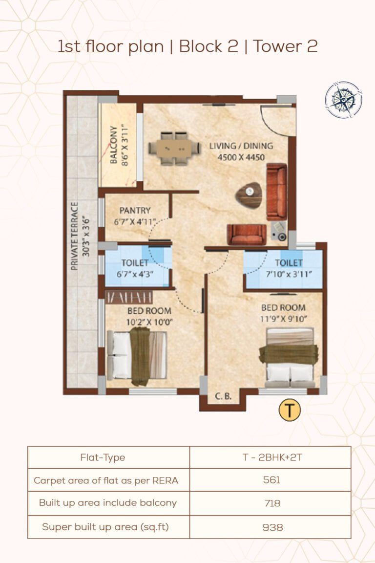 1st Floor Plan | Block2 | Tower2