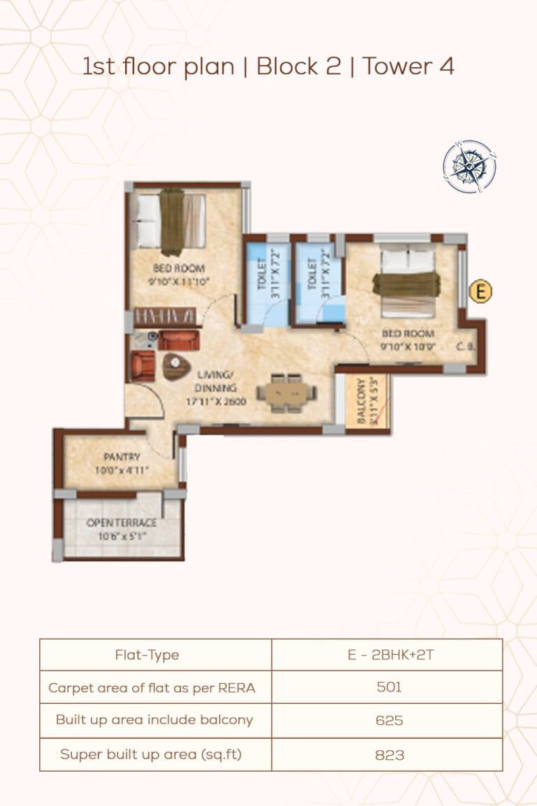1st Floor Plan | Block2 | Tower4