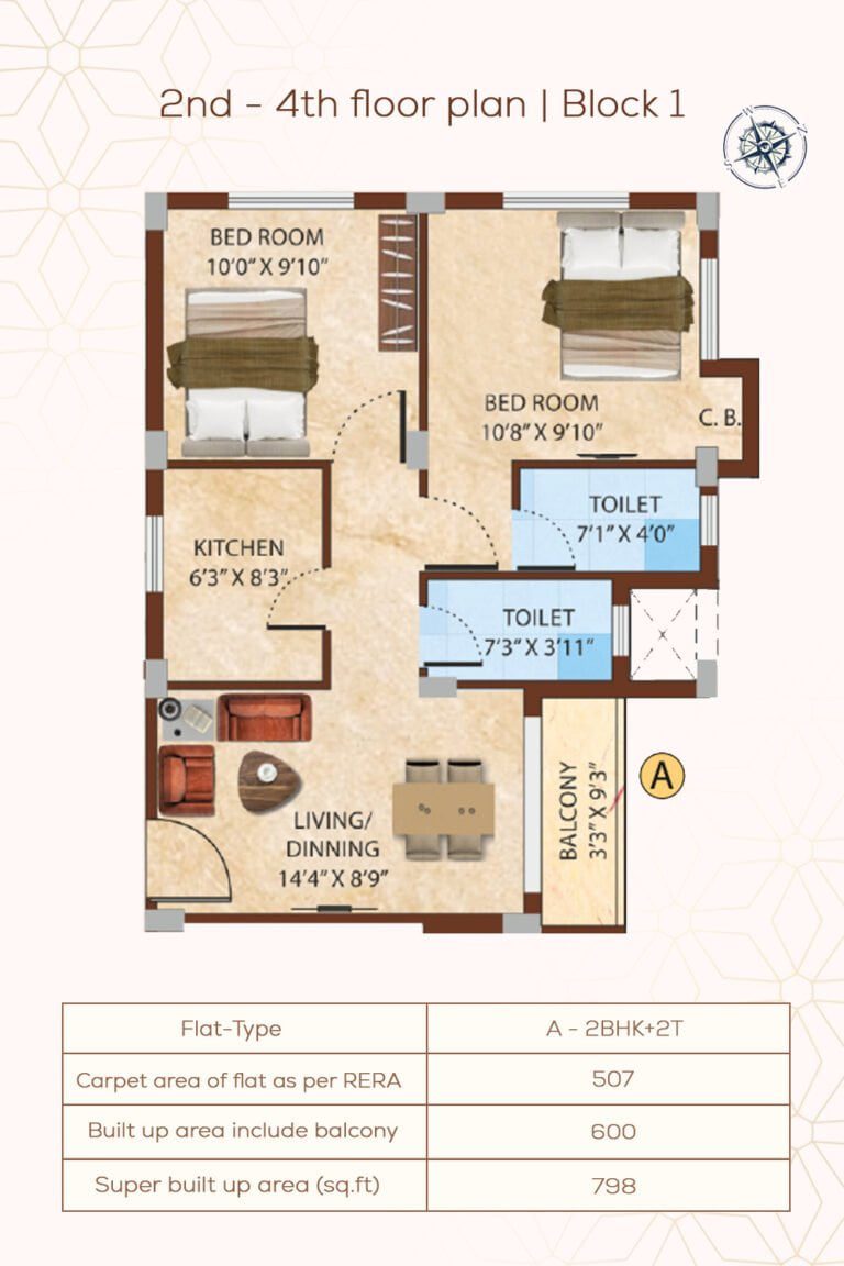 2nd-4th floor plan | block1