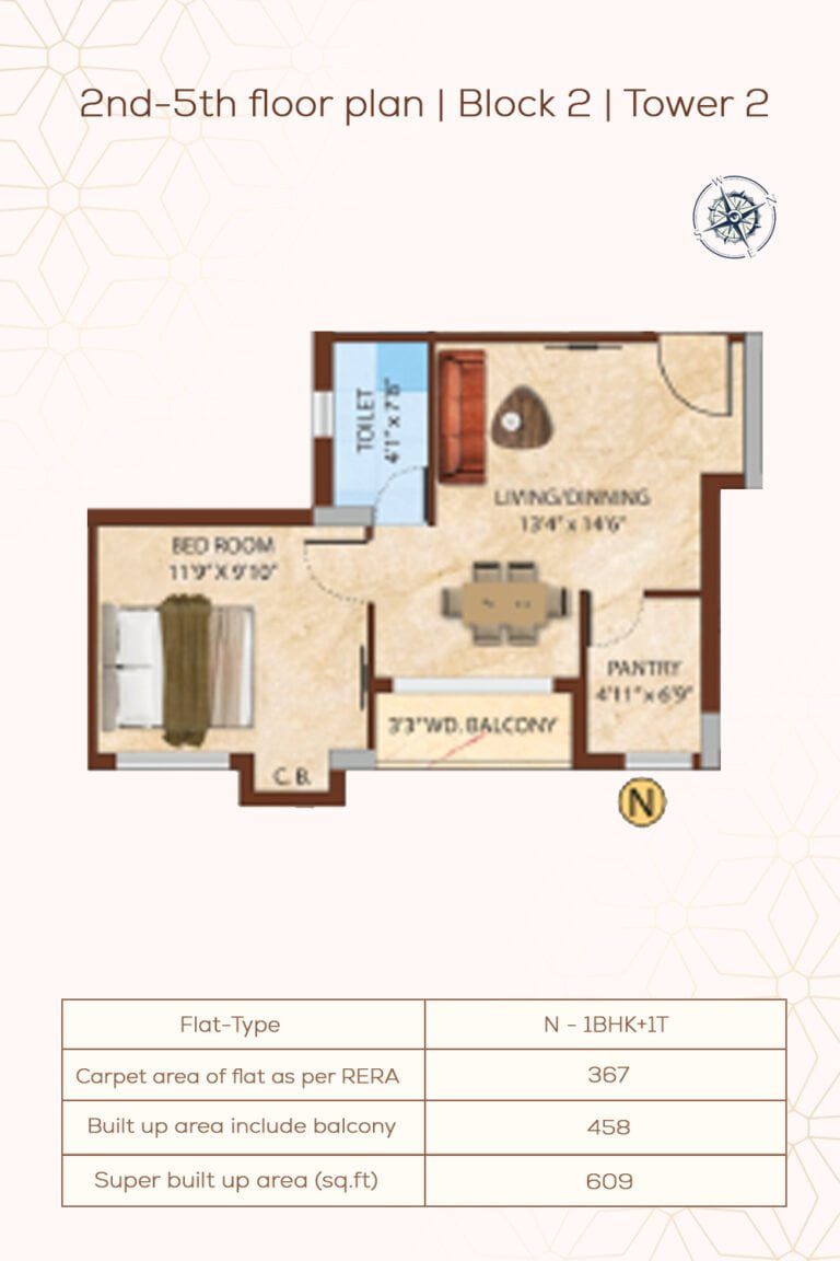 2nd-5th Floor Plan | Block2 | Tower2