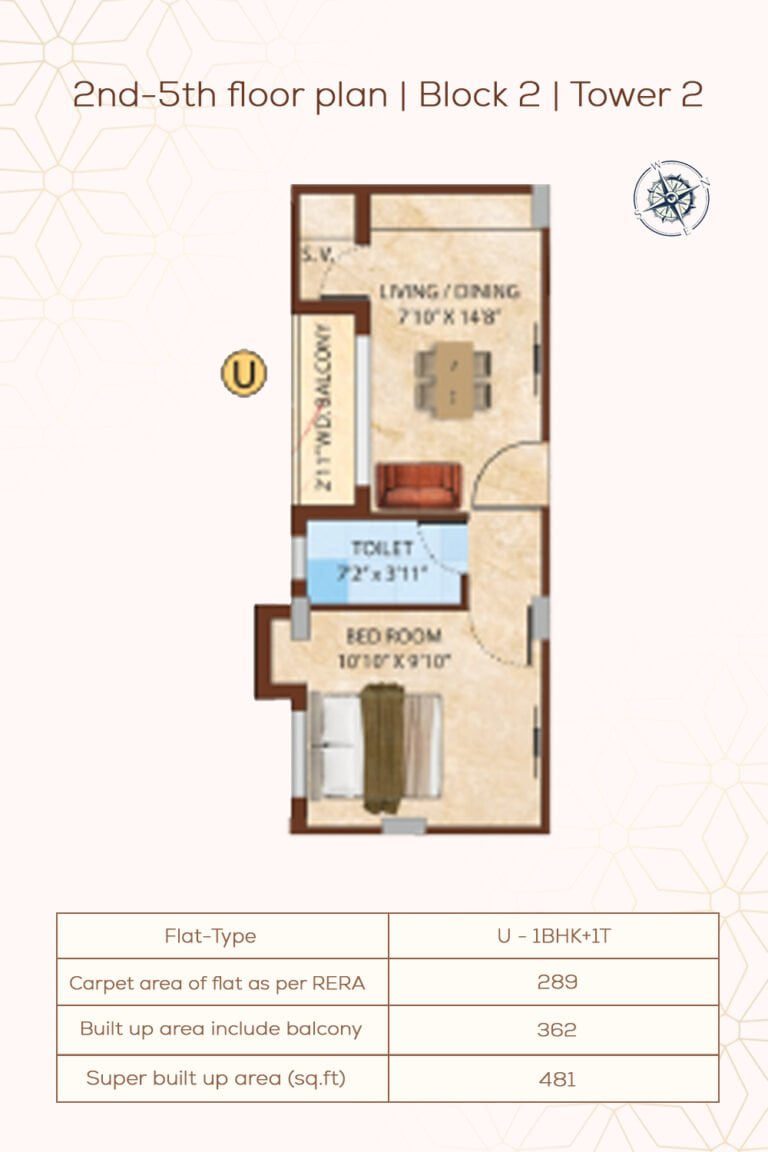 2nd-5th Floor Plan | Block2 | Tower2