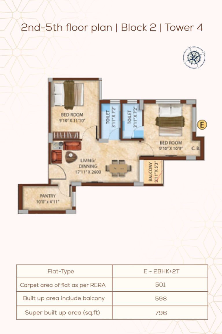 2nd-5th Floor Plan | Block2 | Tower4