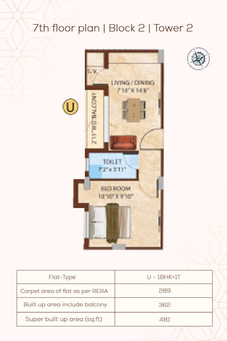 7th Floor Plan | Block2 | Tower2