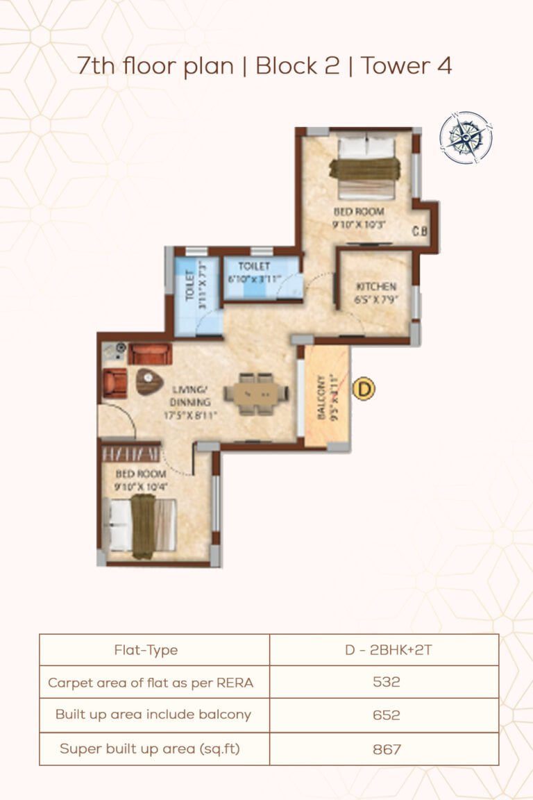7th Floor Plan | Block2 | Tower4